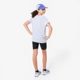 KIPRUN Dievčenské priedušné bežecké tričko Dry+ 500 fialové 5-6 r (113-122 cm) · záber 2