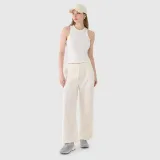 Dámský top slim z žebrované pleteniny - bílý · záber 2