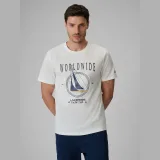 T-shirt regular s potiskem pánský - bílý · záber 1