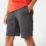 DOMYOS Chlapčenské šortky 500 na cvičenie sivé 14-15 r (161-172 cm) · záber 2