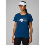 Dámské turistické tričko s krátkým rukávem 4F TSHIRT F2775-46S-TEAL · záber 2