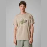 T-shirt regular s potlačou pánsky - béžový · záber 3