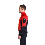 Pánská zateplená turistická mikina se zipem NORTHFINDER GIACOMO-361redblack · záber 3