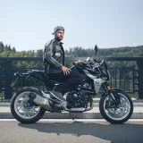 Pánska kožená moto bunda W-TEC Sheawen Vintage Farba čierna, · záber 4