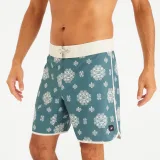 DECATHLON Pánske dlhé boardové šortky 500 Hyperdrama Granit dĺžka 18" S · záber 1