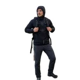 Pánska turistická bunda s kapucňou NORTHFINDER BENEDICTO-269black · záber 2