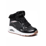 Dívčí kotníkové zimní boty SKECHERS Uno Cozy On Air black gold · záber 1
