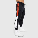 Jogger tepláky Iron Aesthetics Tricolora, čierne · záber 2