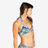 DECATHLON Vrchný diel dámskych plaviek push up Elena Cuty modrý 75B · záber 1