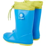 Chlapecké gumáky COQUI Rainy Collar sea blue citrus flash · záber 3
