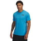 Pánské tréninkové tričko s krátkým rukávem UNDER ARMOUR UA Heatgear Fitted SS-BLU · záber 1