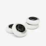 OXELO 4 kolieska na fitness inline korčule Fit 80 mm 80 A biele bez · záber 1