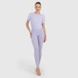 Rychleschnoucí top na jógu a pilates dámský - fialový · záber 2