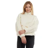 Dámská fleece mikina FUNDANGO Calypso Hybrid Pullover-240-mustard · záber 1