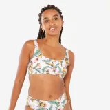 DECATHLON Vrchný diel plaviek Aurely biely vzorovaný XS · záber 1