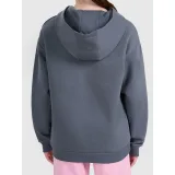 Dievčenská mikina s kapucňou 4F JUNIOR SWEATSHIRT F2270-22S-ANTHRACITE · záber 3