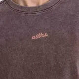 Dámské oversized tričko Iron Aesthetics Fit club, washed burgundy · záber 3