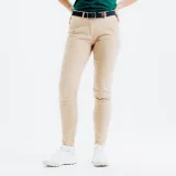 INESIS Dámske bavlnené golfové chino nohavice MW500 béžové S (L31) · záber 1