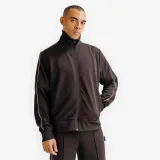DECATHLON Pánska tepláková bunda Heritage hnedá S · záber 1