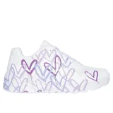 Dívčí rekreační obuv SKECHERS Uno Lite Spread The Love K white light purple · záber 2
