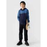 Chlapecká mikina s kapucí 4F JUNIOR SWEATSHIRT-JWAW24TSWSM1222-30S-DARK BLUE · záber 4