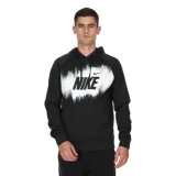 Pánska zateplená tréningová mikina s kapucňou NIKE M NK TF FLEECE PO HD GFX BLACK · záber 1