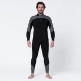 AQUALUNG Pánska neoprénová kombinéza Aquaflex 5 mm na potápanie s prístrojom čierno-sivá L · záber 1