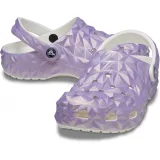 Kroksy (rekreační obuv) CROCS Classic Iridescent Geo Clog white · záber 4