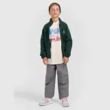 Chlapecký regular fleece se stojáčkem - zelený · záber 2