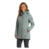 Dámska turistická softshellová bunda s kapucňou NORTHFINDER YULIANA-263greengrey · záber 1