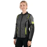 Dámska letná moto bunda W-TEC Jelsa Farba šedá-fluo, · záber 3
