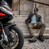 Moto jeansy W-TEC Wallbridge Olive Farba olivovo zelená, · záber 2