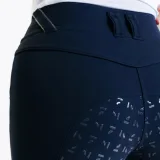 FOUGANZA Dámske jazdecké nohavice - rajtky 900 fullgrip tmavomodré M · záber 2