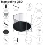 DOMYOS Trampolína 360 dolná časť nôh do L bez · záber 2