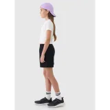 Dívčí teplákové kraťasy 4F JUNIOR SHORTS CAS F470-20S-DEEP BLACK · záber 4