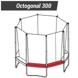 DOMYOS PENA NA OKRAJE TRAMPOLÍNY OCTOGONAL 300 bez · záber 2