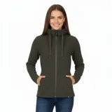 Dámska zateplená turistická mikina so zipsom NORTHFINDER BRIANNE-300darkgreen · záber 1