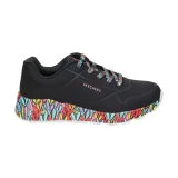 Dievčenská rekreačná obuv SKECHERS Uno Lite JGoldCrown Subtle Love Jr black multi · záber 2