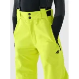 Chlapecké lyžařské kalhoty 4F JUNIOR TROUSERS FNK-JWAW24TFTRM656-45S-CANARY GREEN · záber 3