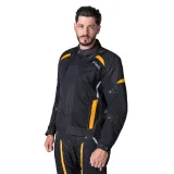 Pánska letná moto bunda W-TEC Tosheck Farba čierno-žltá, · záber 2