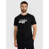 Pánské tričko s krátkým rukávem 4F TSHIRT M2359-WAW25TTSHM2359-20S-DEEP BLACK · záber 2