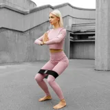 Dámsky Crop Top Iron Aesthetics Rib, dusty ružový · záber 3