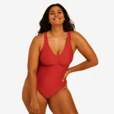 DECATHLON Dámske jednodielne plavky Romi Salento červené M · záber 1