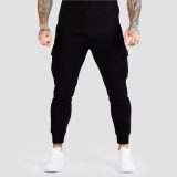 GymBeam Tepláky TRN Black - Velikost: S | Barva: Čierna | Hmotnost: 0,55 kg | Balení: 40 · záber 5