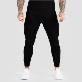 GymBeam Moška trenirka TRN Black - Velikost: L | Barva: čierna | Teža: 0,6 g | Pakiranje: 38 · záber 5
