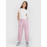 Dívčí tepláky 4F JUNIOR TROUSERS CAS F1135-52S-LIGHT VIOLET · záber 3