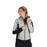 Dámská turistická softshellová bunda NORTHFINDER JANELL-807lightgreenblack · záber 1