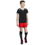 KIPSTA Detské šortky na rugby R100 červené 8-9 r (131-140 cm) · záber 2