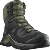 Pánská kotníková turistická obuv SALOMON Quest Element GTX M black deep lichen green olive night · záber 1