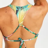 DECATHLON Vrchný diel dámskych plaviek Agatha Tropical zelený 70B · záber 2